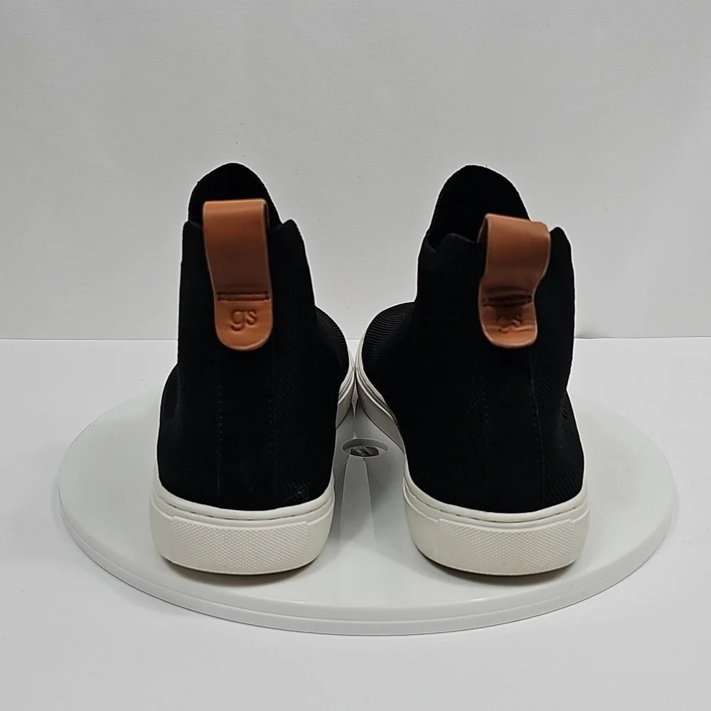 NIB Gentle Souls by Kenneth Cole Rory Elastic Mid Sneakers Size 10 Black Pull On